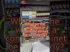 Why can the wiring in a control cabinet be so orderly? 